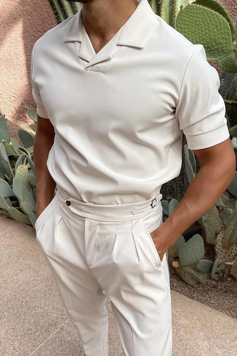 BEIGE OXFORD POLO