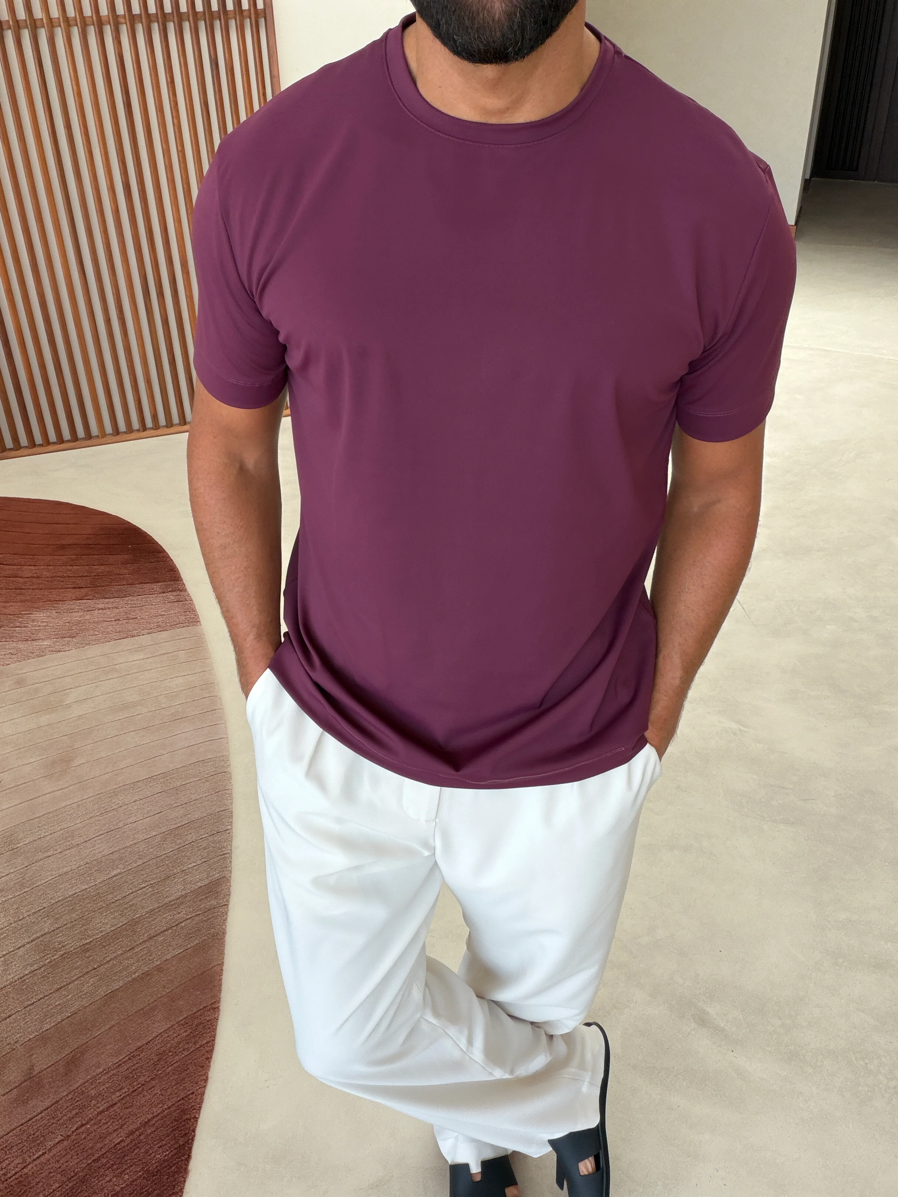 OG LUXE T-SHIRT BURGUNDY - Image 2
