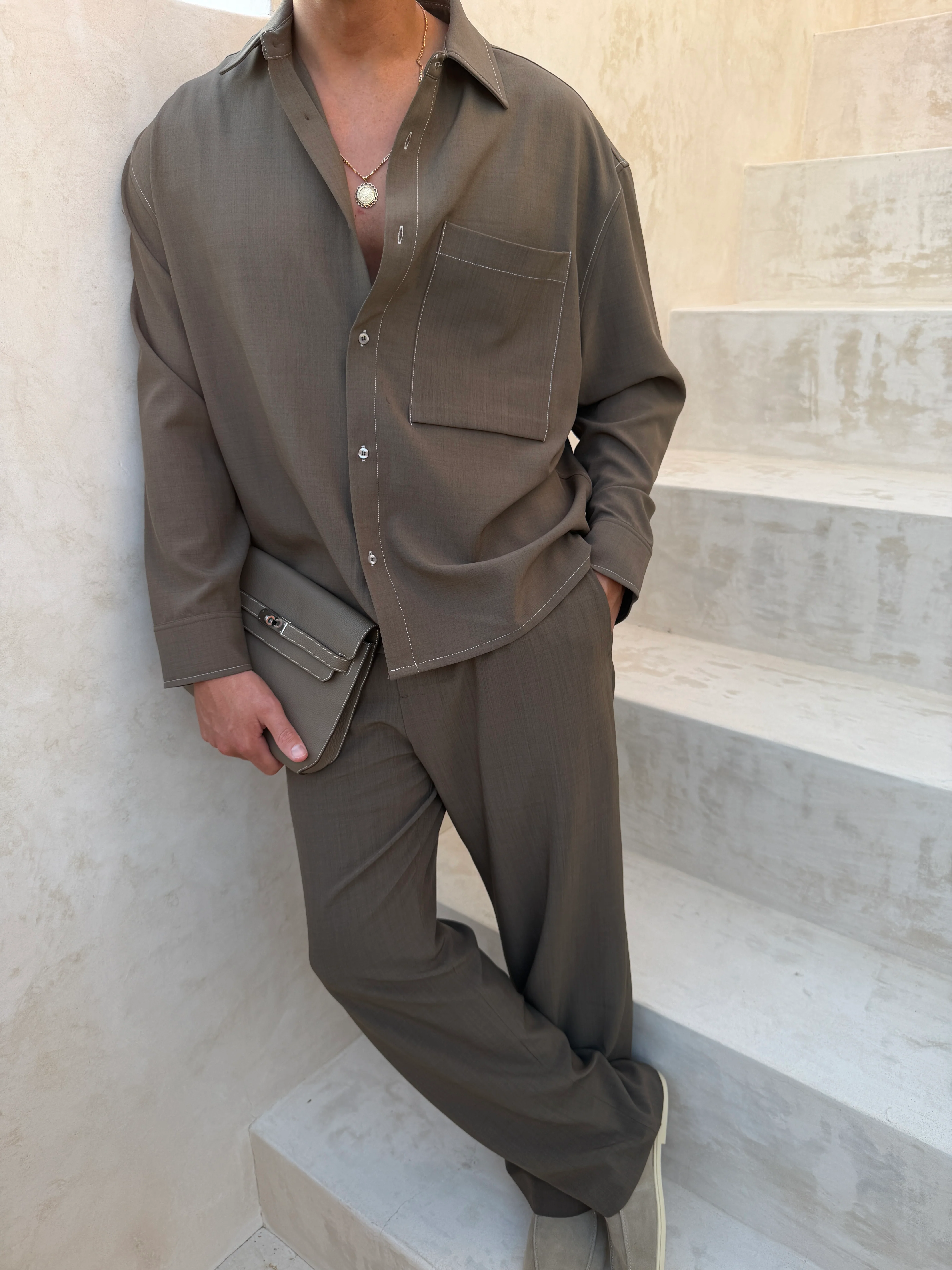 MILOS SHIRT CLASSIC BROWN - Image 5